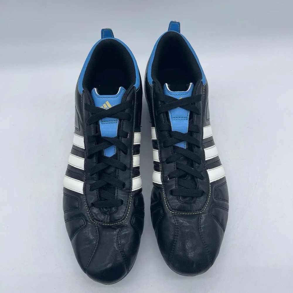 Adidas AdiQuestra IV MG G40715 Men's Size 12 Soccer Cleats Black Blue Athletic